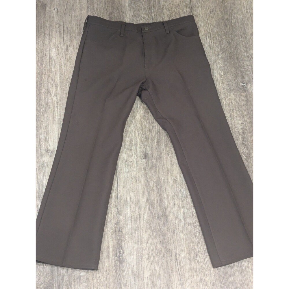 Vintage Wrangler Men's 38x30 Brown USA Made Western Cut Cowboys Pants